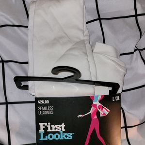 Hue First Look L/XL white leggings